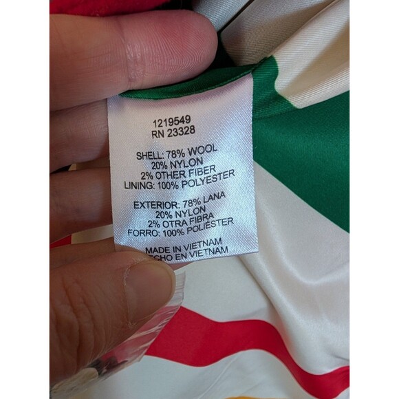 NWOT Pendleton Wool Duffle Pea Coat Women's Small Red Hudson Bay Classy Winter - Picture 10 of 11